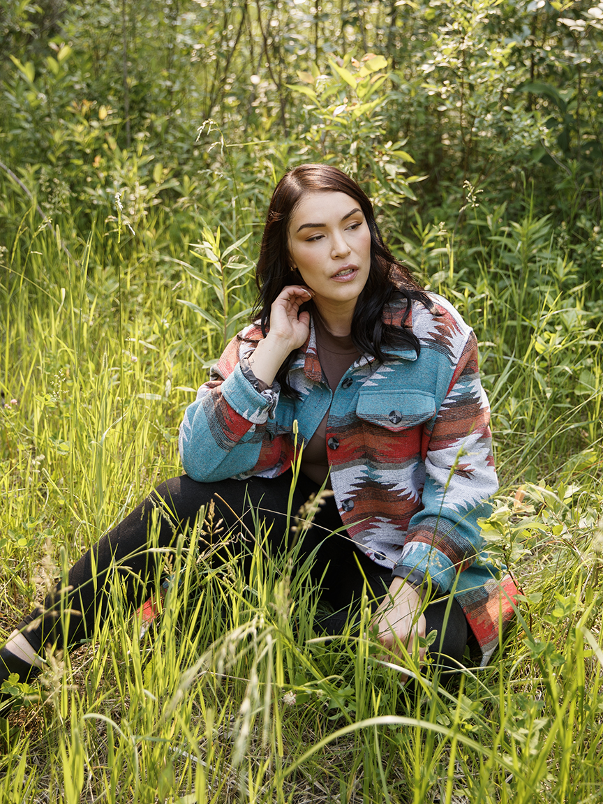 Women's Geometric Shacket Warehouse One