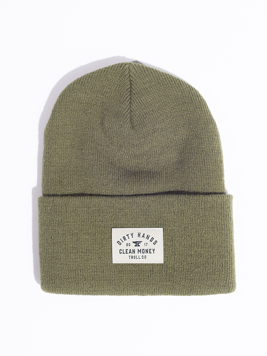Men's Dirty Hands Clean Money Beanie Warehouse One