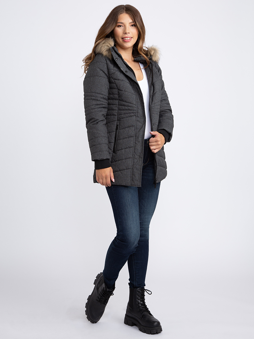 Women's Quilted Parka Warehouse One