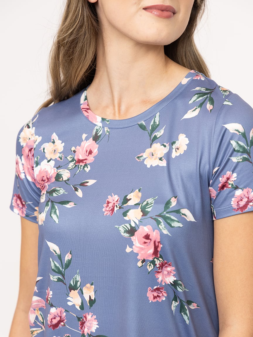 Women's Floral Crew Neck Tee
