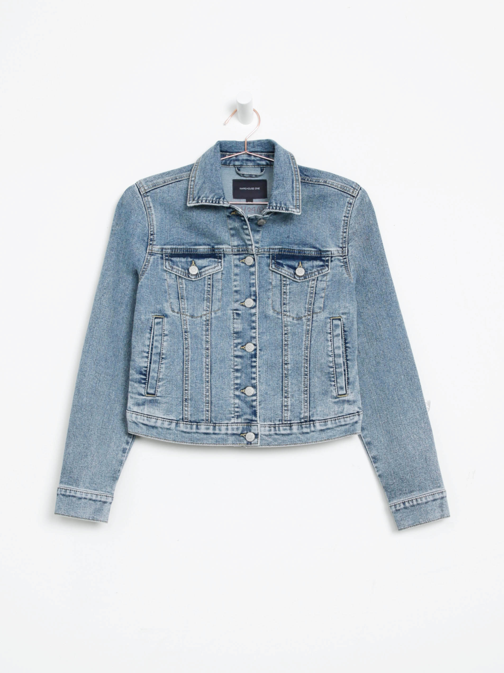 Women's Cropped Denim Jacket Warehouse One