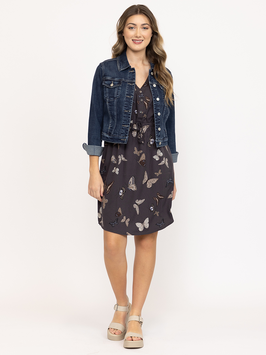 Women's Butterfly Print Dress