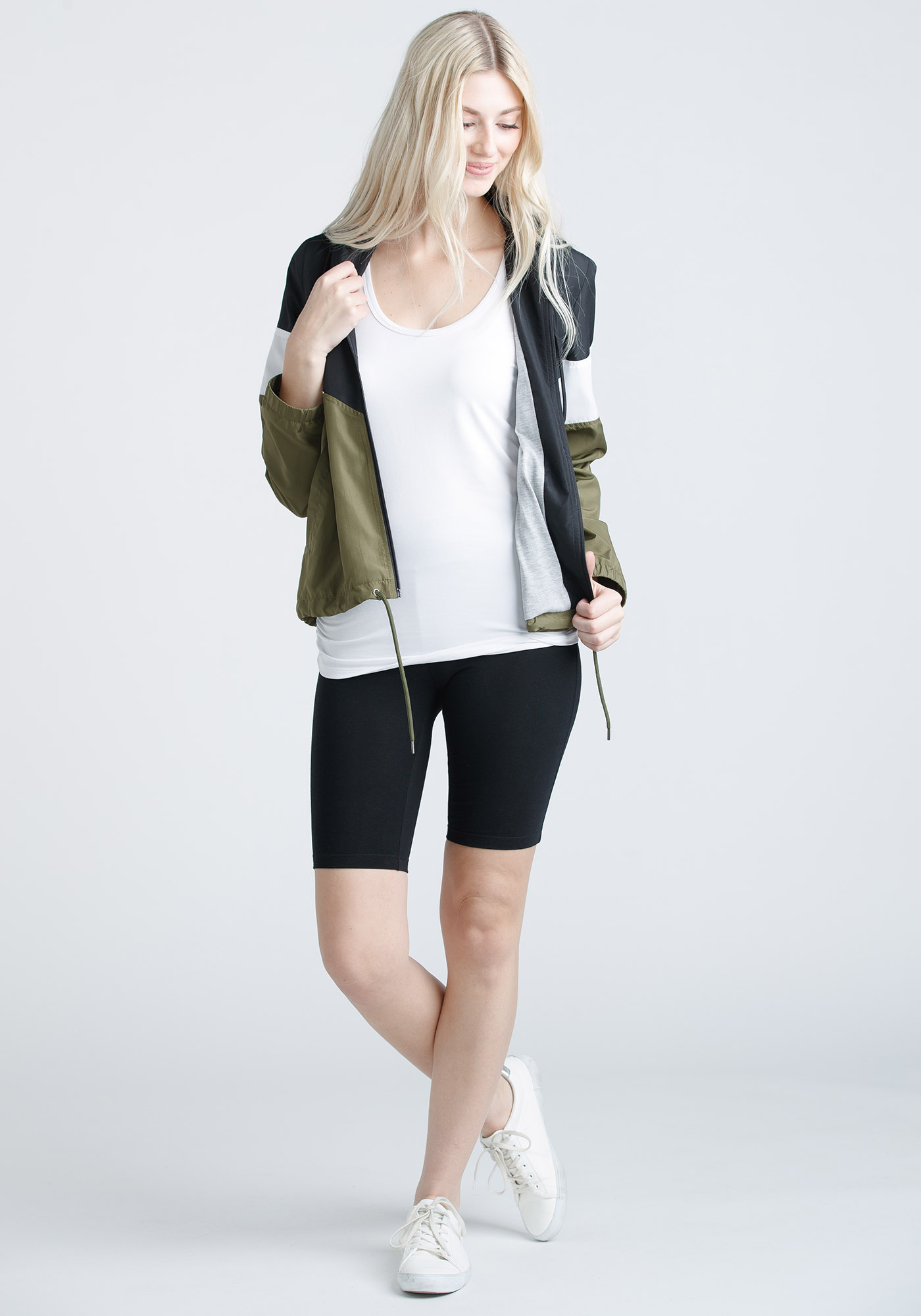 Women's Colour Block Windbreaker