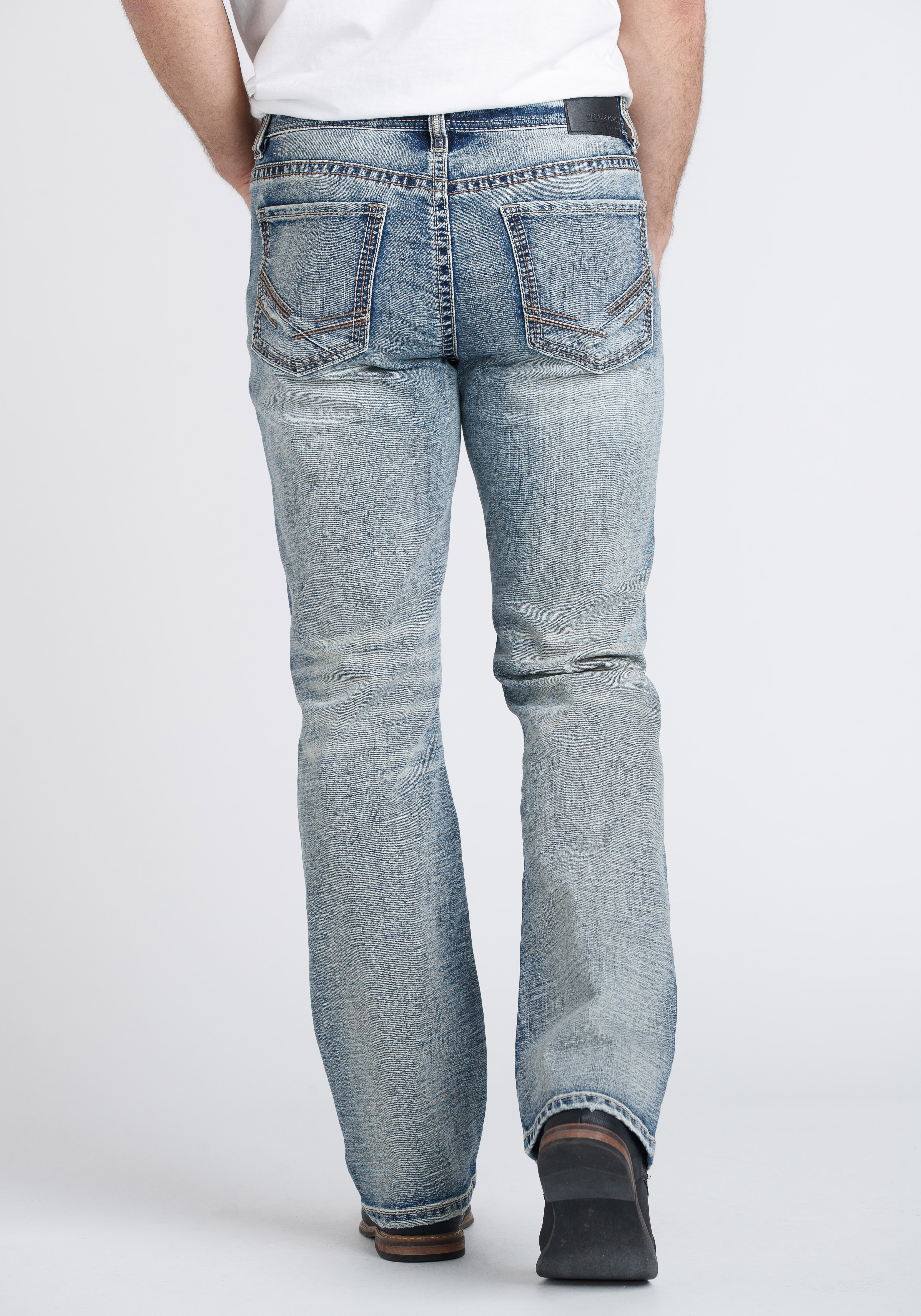 Light wash bootcut best sale jeans