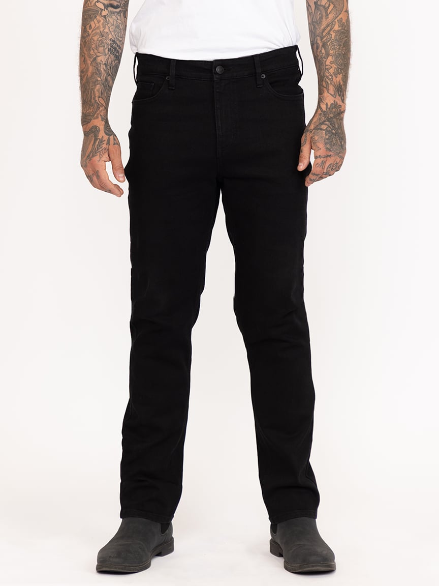 Men's Black Relaxed Slim Jeans