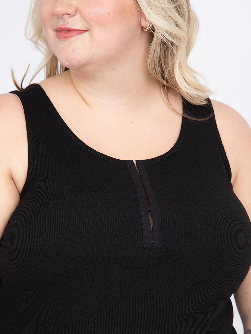 Women's Hook & Eye Rib Tank Warehouse One