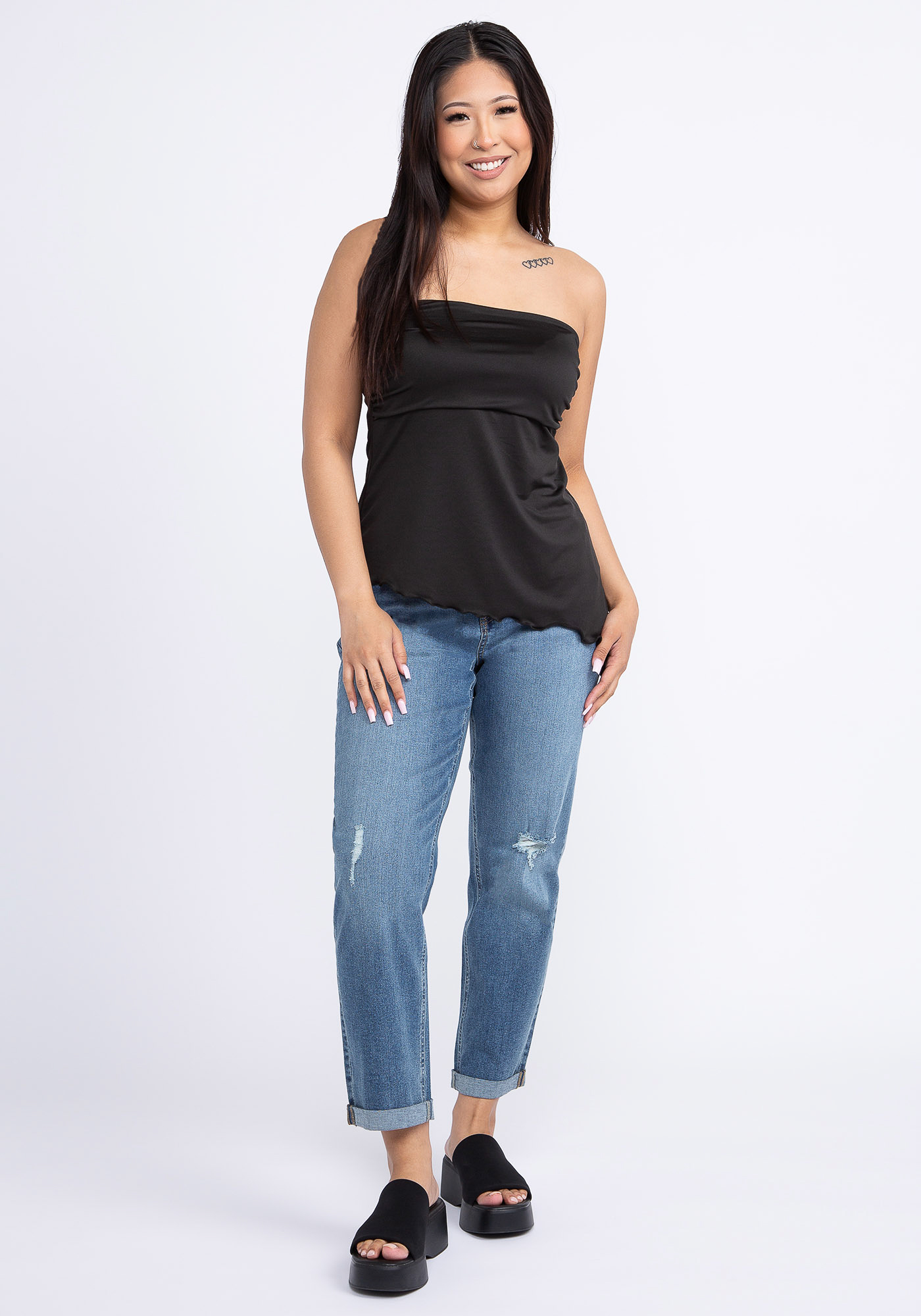 Women's Asymmetric Tube Top Warehouse One