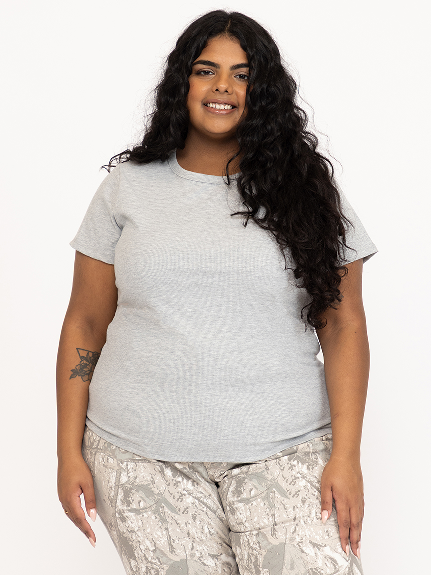Women's Crew Neck Rib Tee