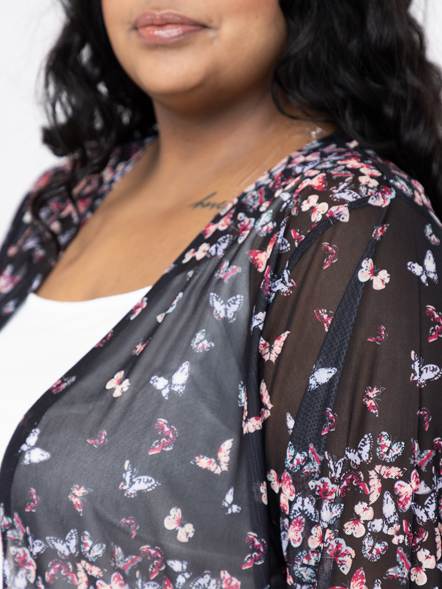Women's Butterfly Mesh Cardigan Warehouse One