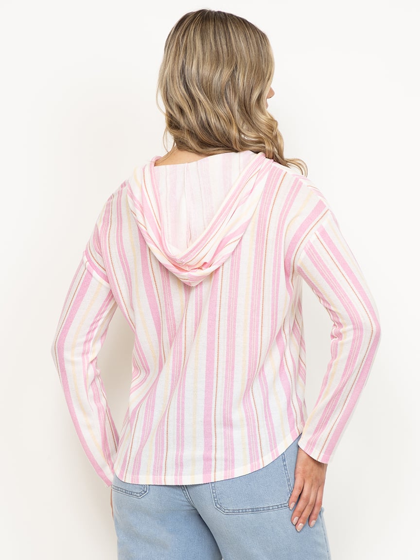 Women's Multi Stripe Hacci Hoodie