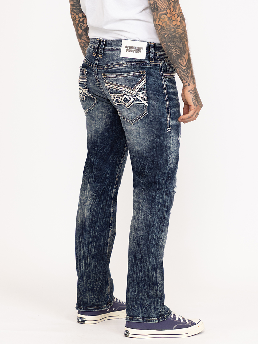 Mens Striker Evan Relaxed Straight Jean
