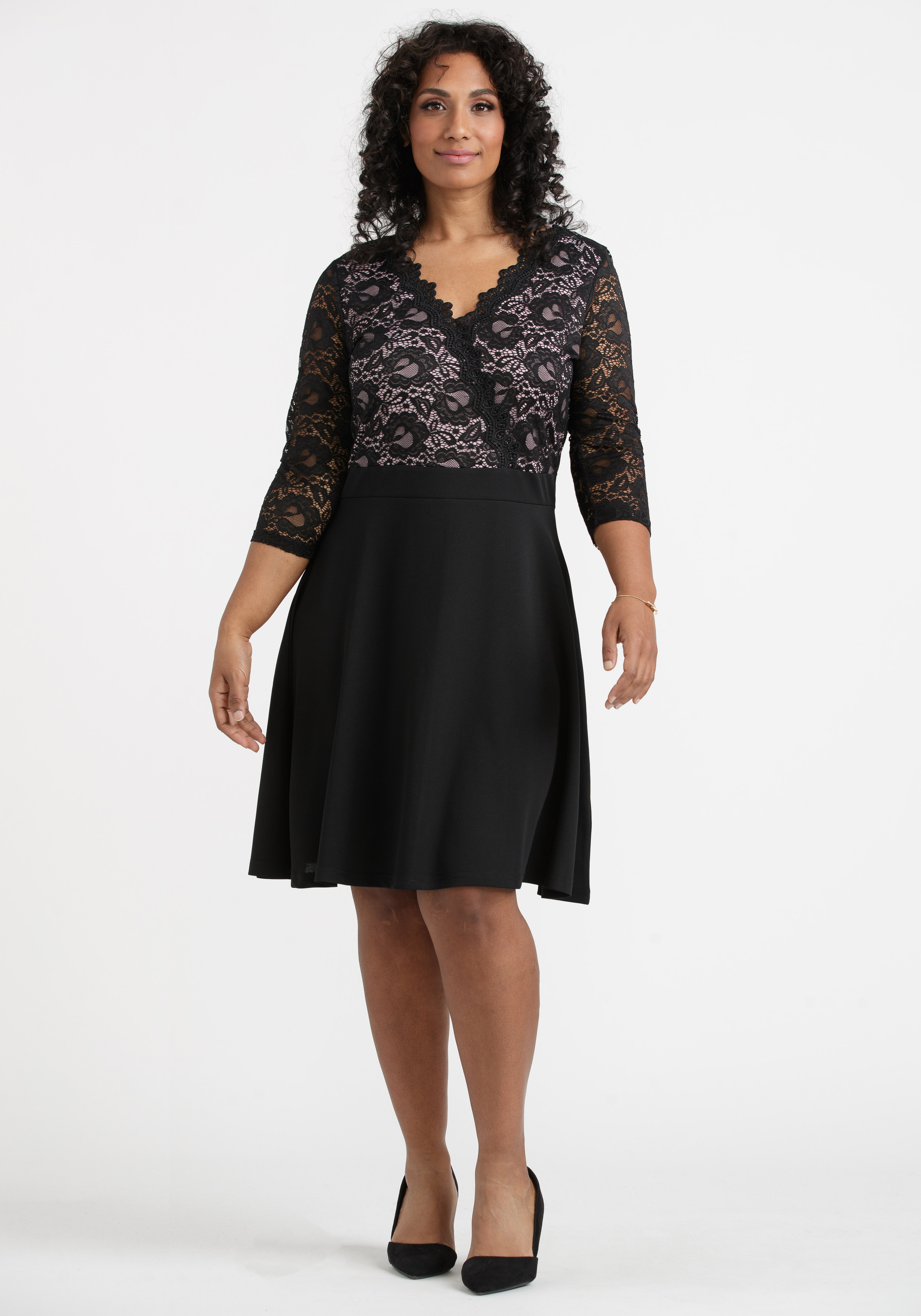 Women's Lace Top Dress Warehouse One