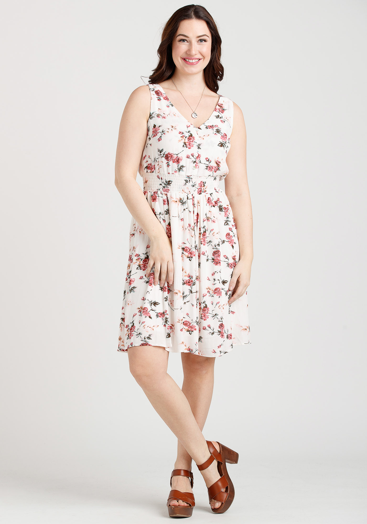 Women's Floral Babydoll Dress Warehouse One