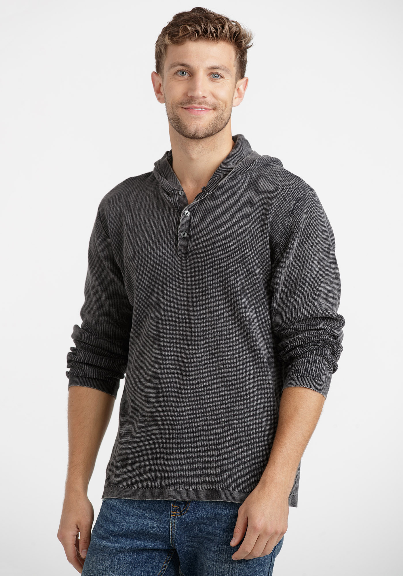 Men's Waffle Jacket | Hooded