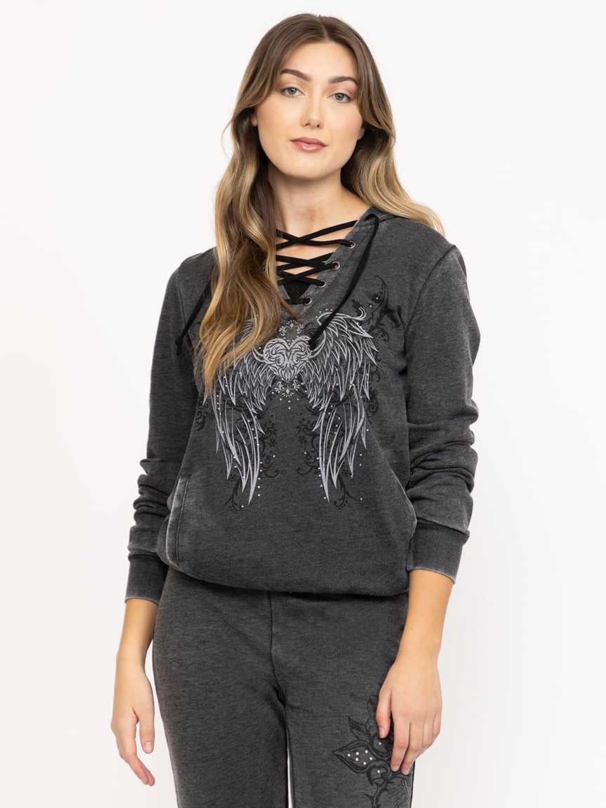 Women's Heart Wings Hoodie