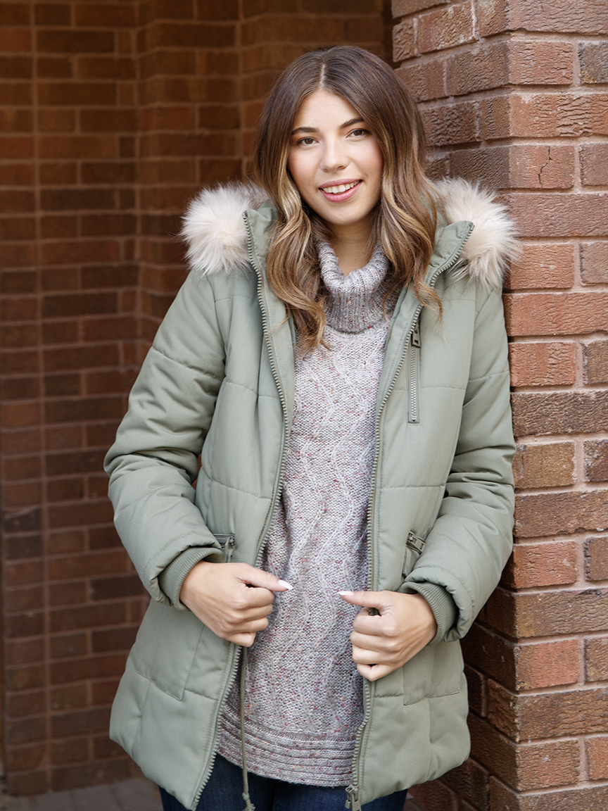 Women's Box Quilted Parka Warehouse One