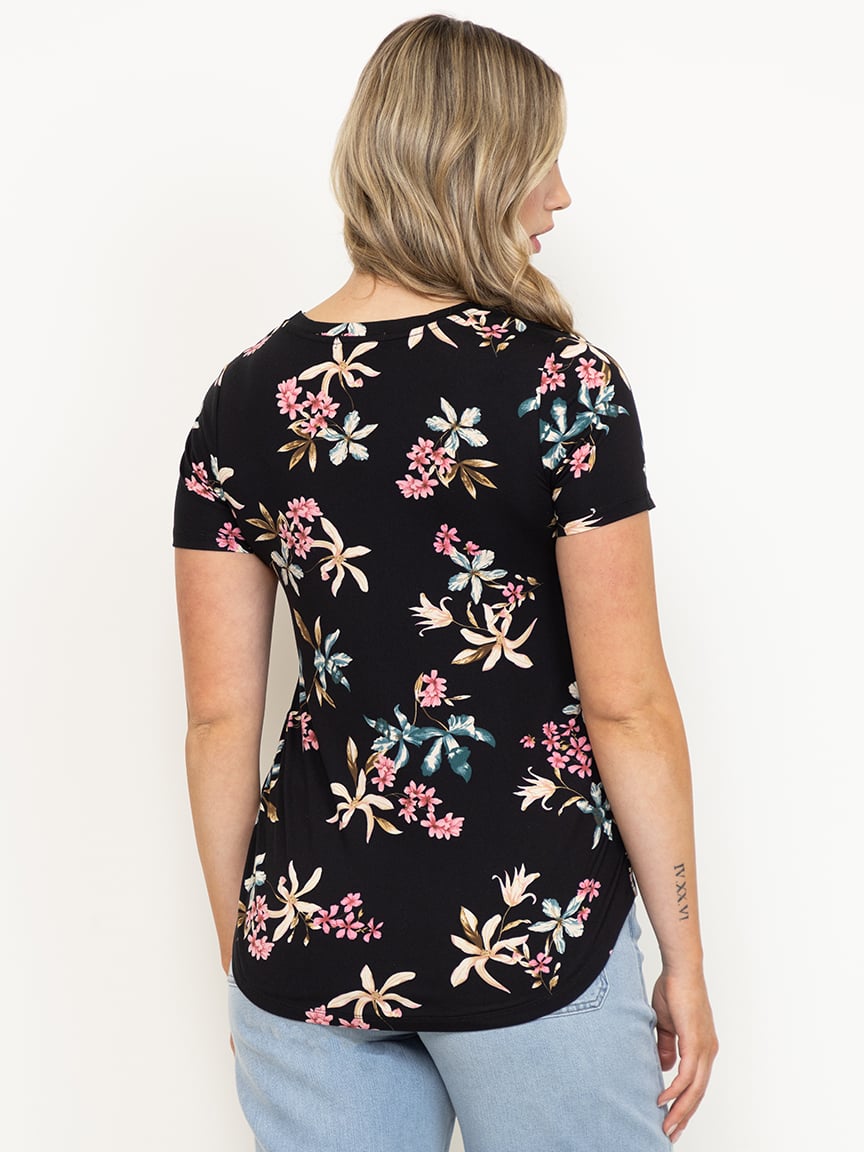 Women's Tropical Crew Neck Tee