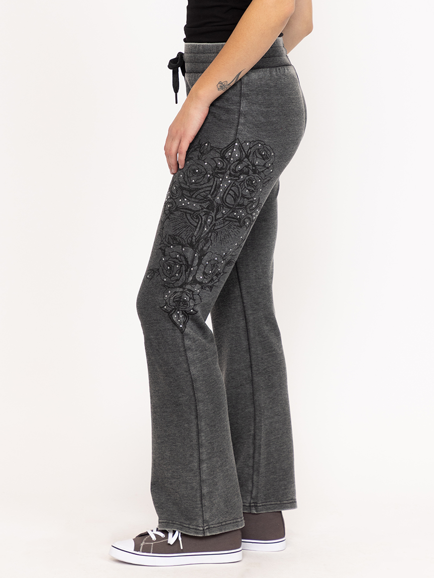 Women's Cross Print Fleeece Pant