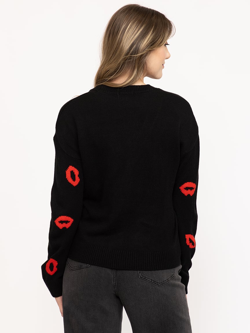 Women's Lip Button Front Cardigan