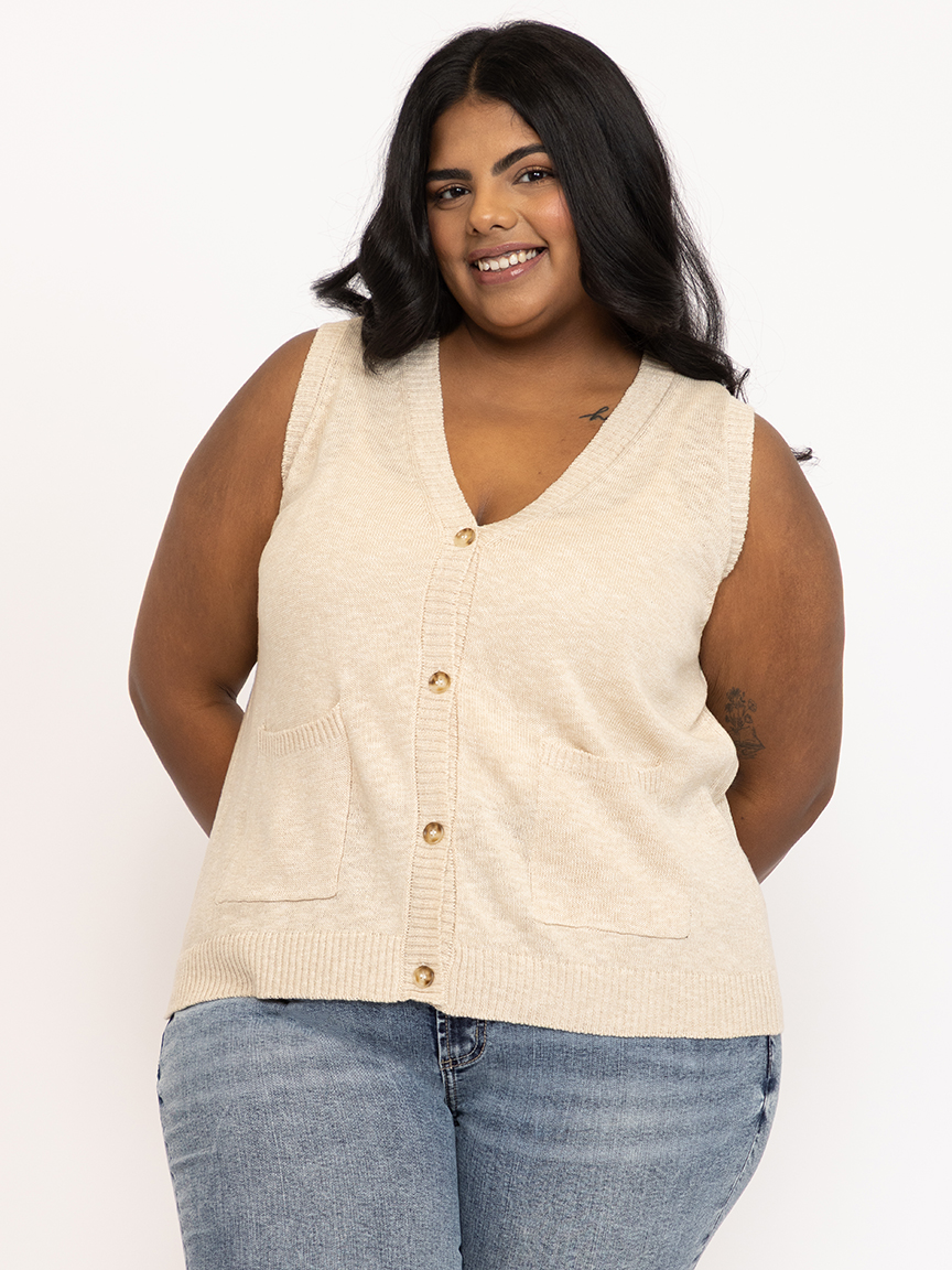 Women's Button Front Vest