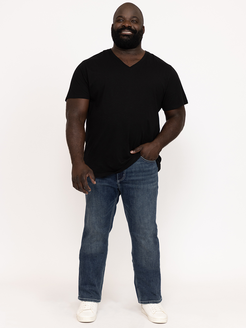 Men's Slim Straight Med Dark Jeans