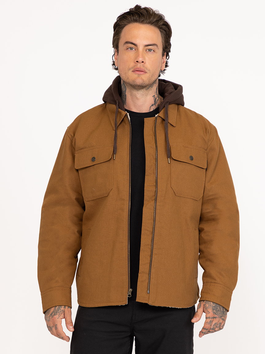 Men's Sherpa Lined Shirt Jacket