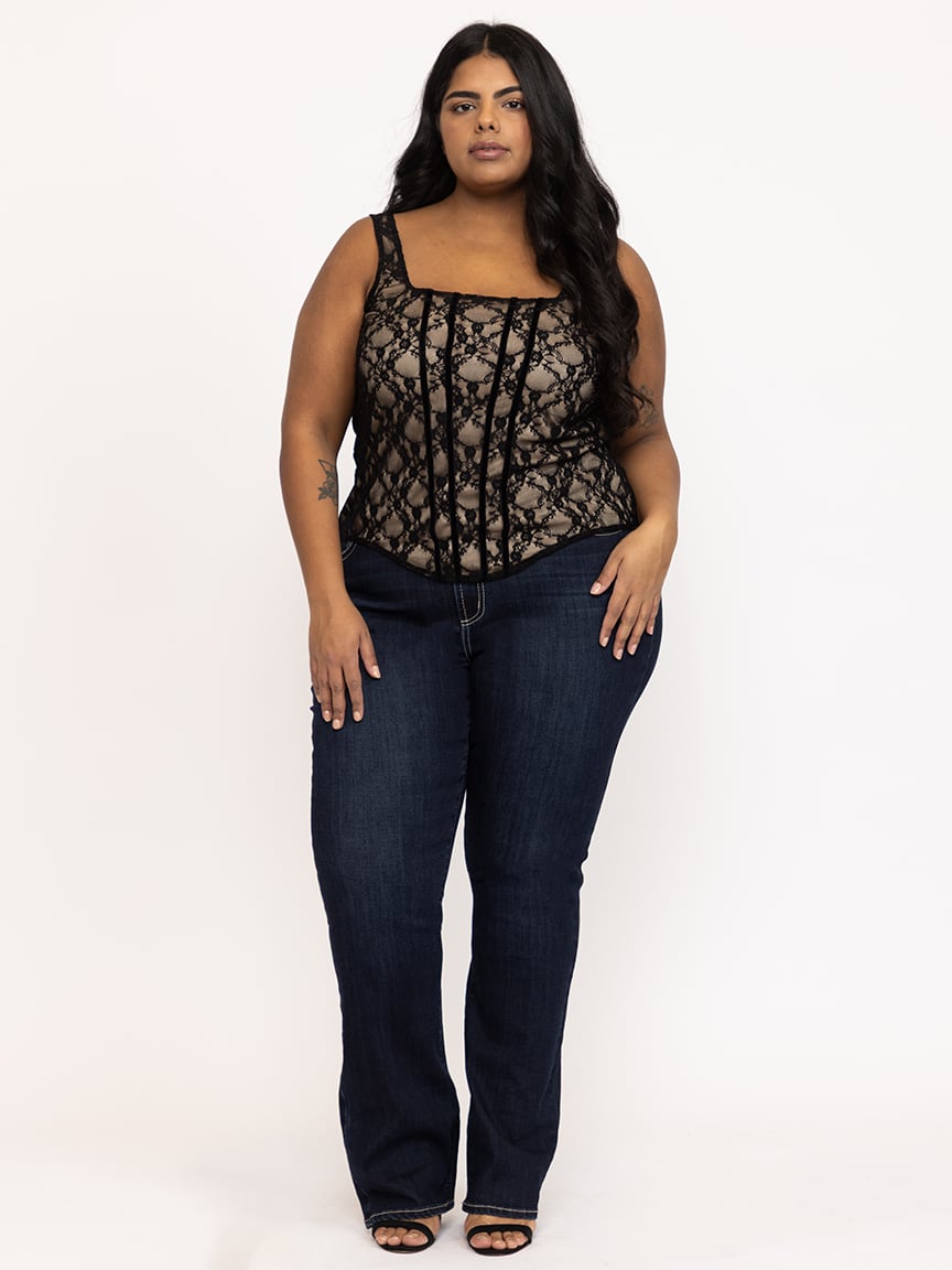 Women's Lace Bustier Top