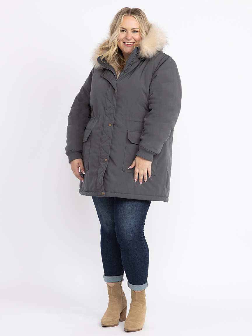 Women's Anorak with Sherpa Lining