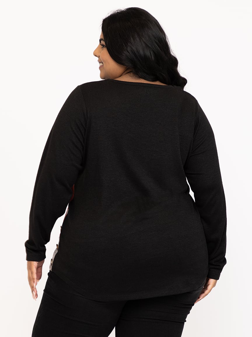 Women's Angled Colour Block Top