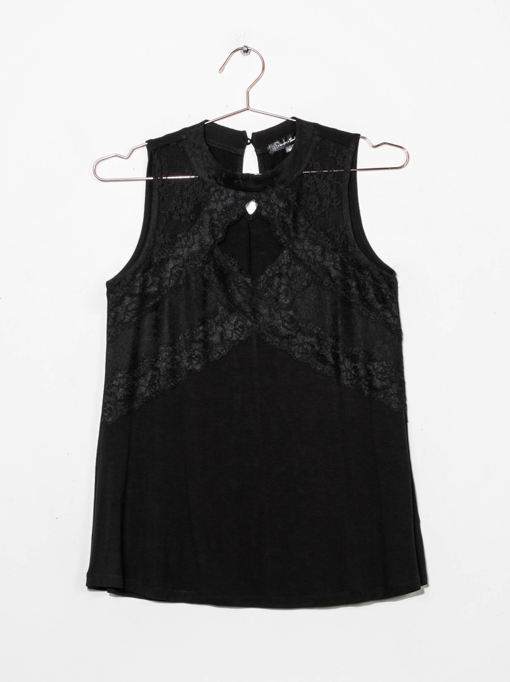 Women's Lace Cut Out Tank Top Warehouse One