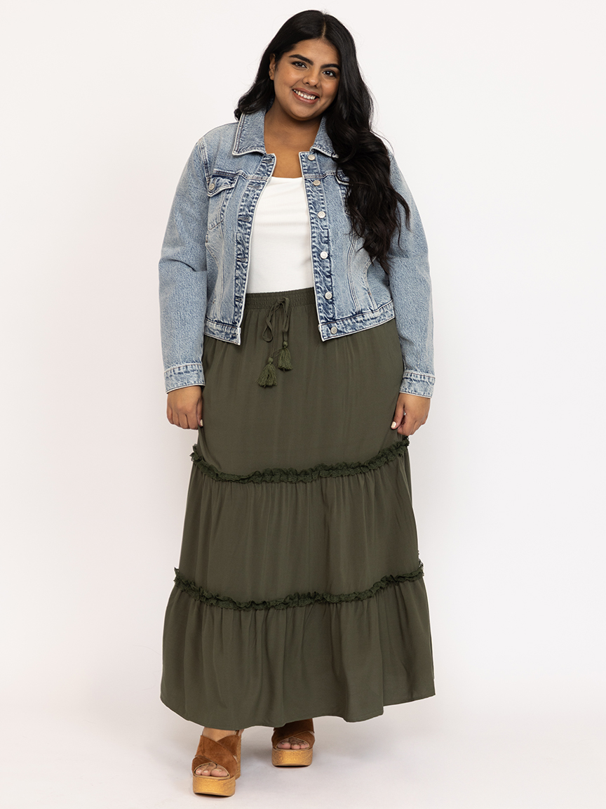 Women's Tiered Maxi Skirt