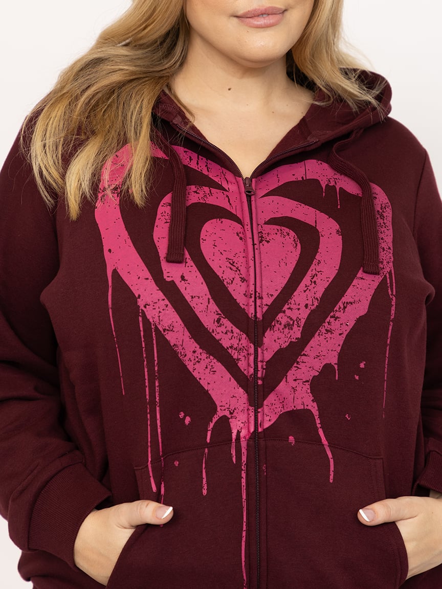 Women's Heart Graphic Hoodie
