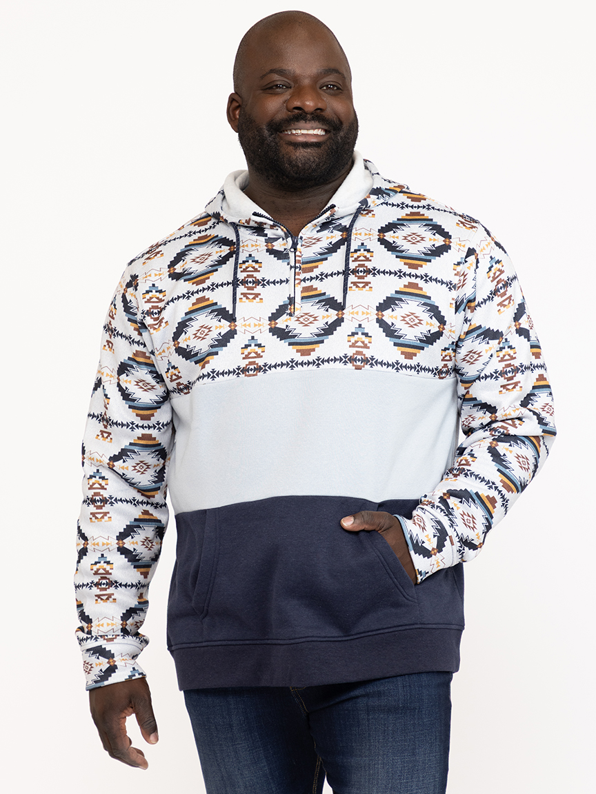 Men's Geo Quarter-Zip Hoodie