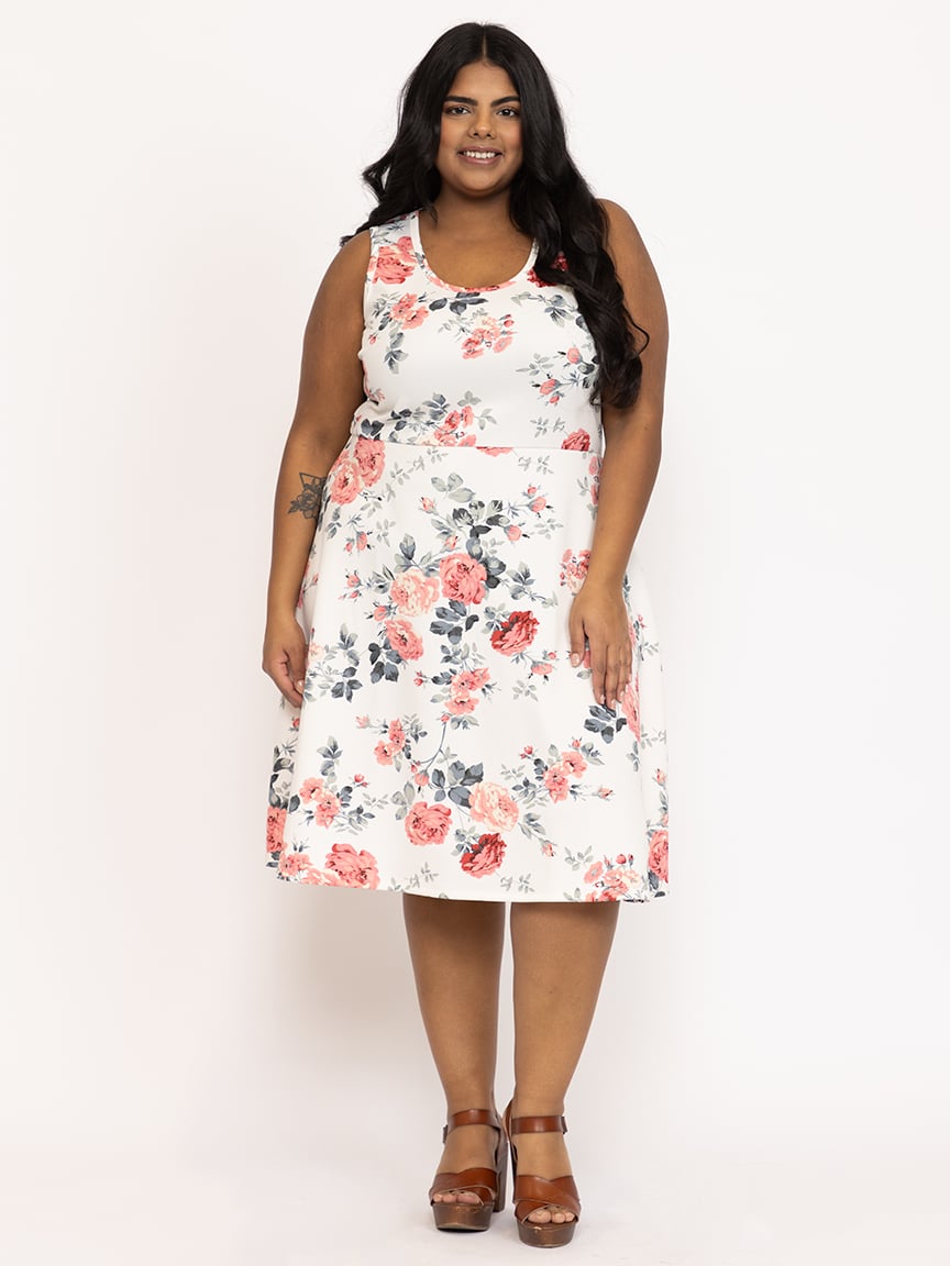 Women's Floral Skater Dress