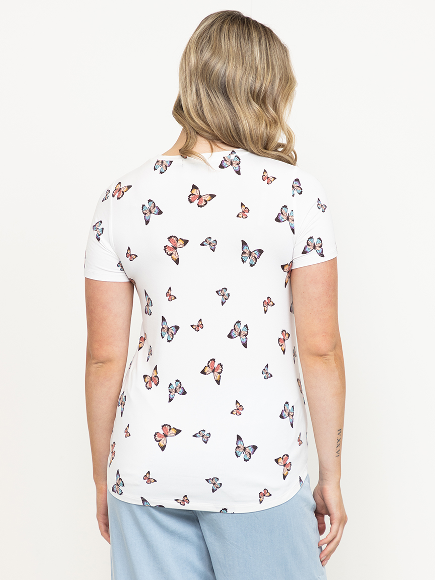 Women's Butterfly Crew Neck Tee