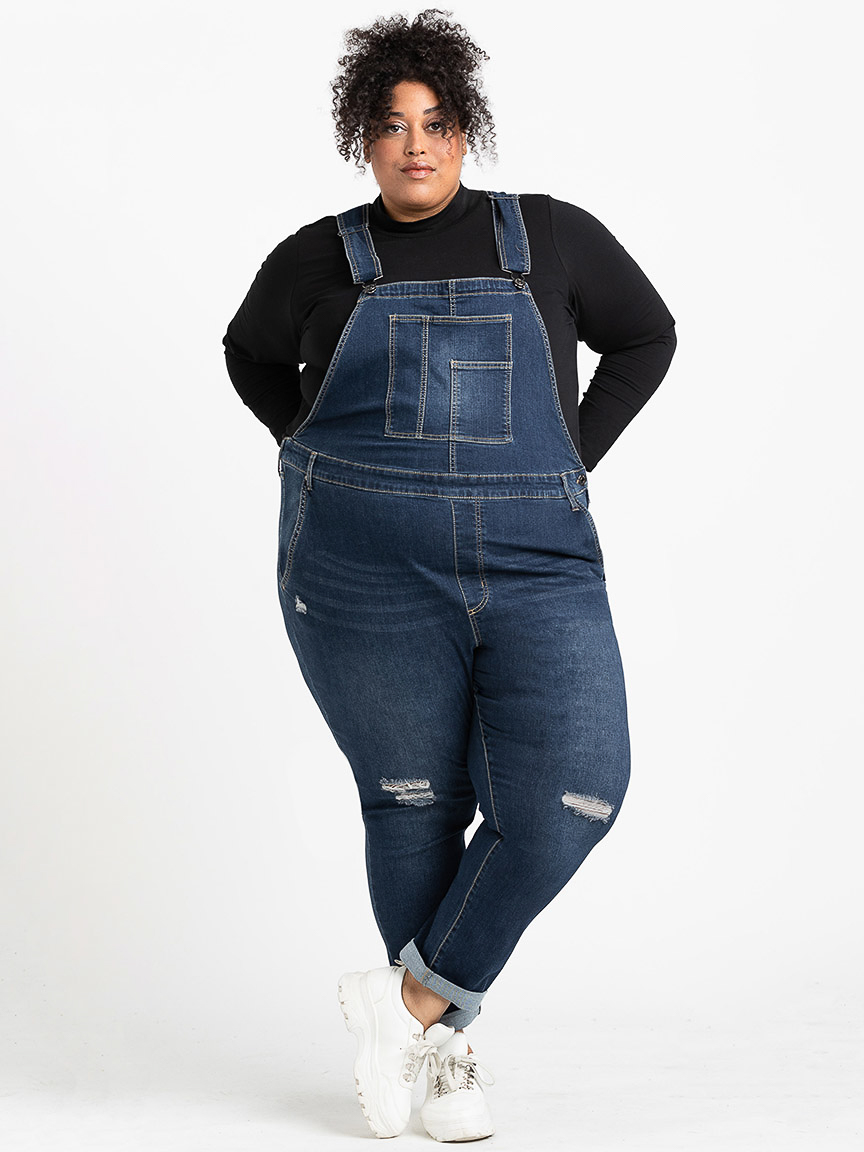 WAREHOUSE No. 1デニム OVERALL size30 Women's Destroyed Slim Cuffed Overall Jeans Warehouse One