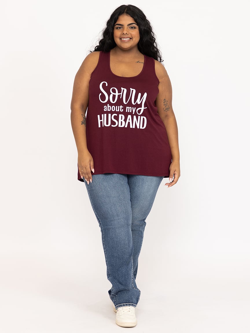 Women's Husband Racerback Tank