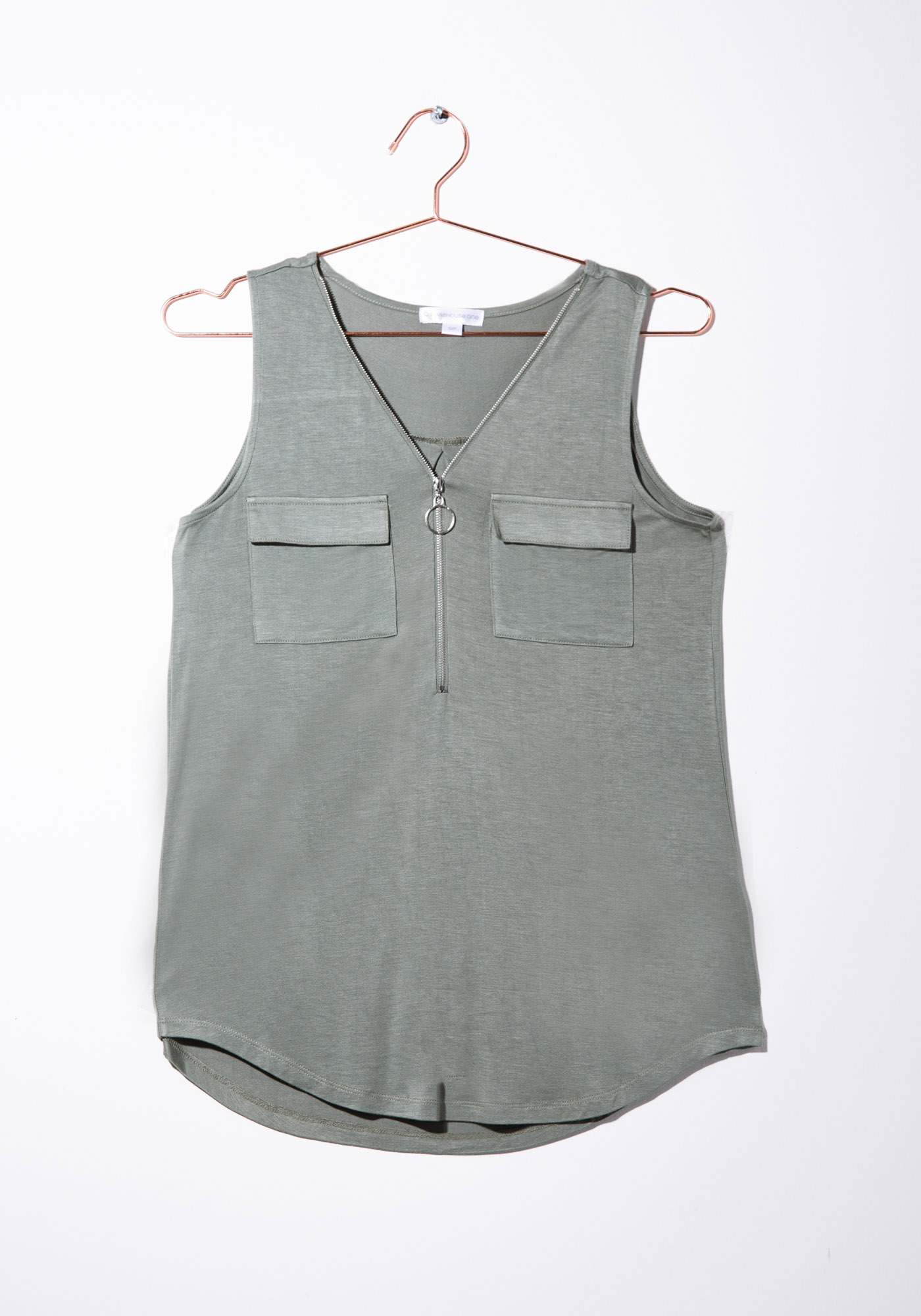 Women's Half Zip Tank Warehouse One