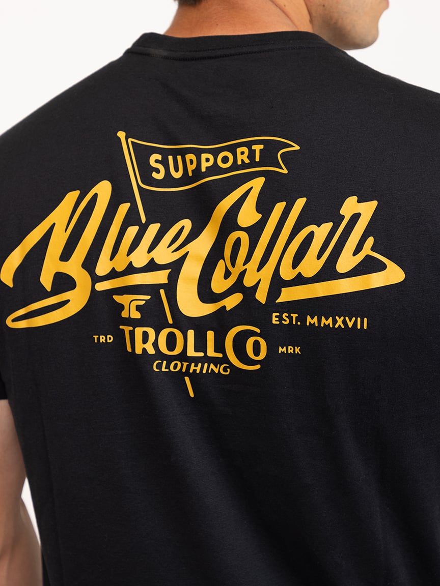 Men's Support Blue Collar Tee