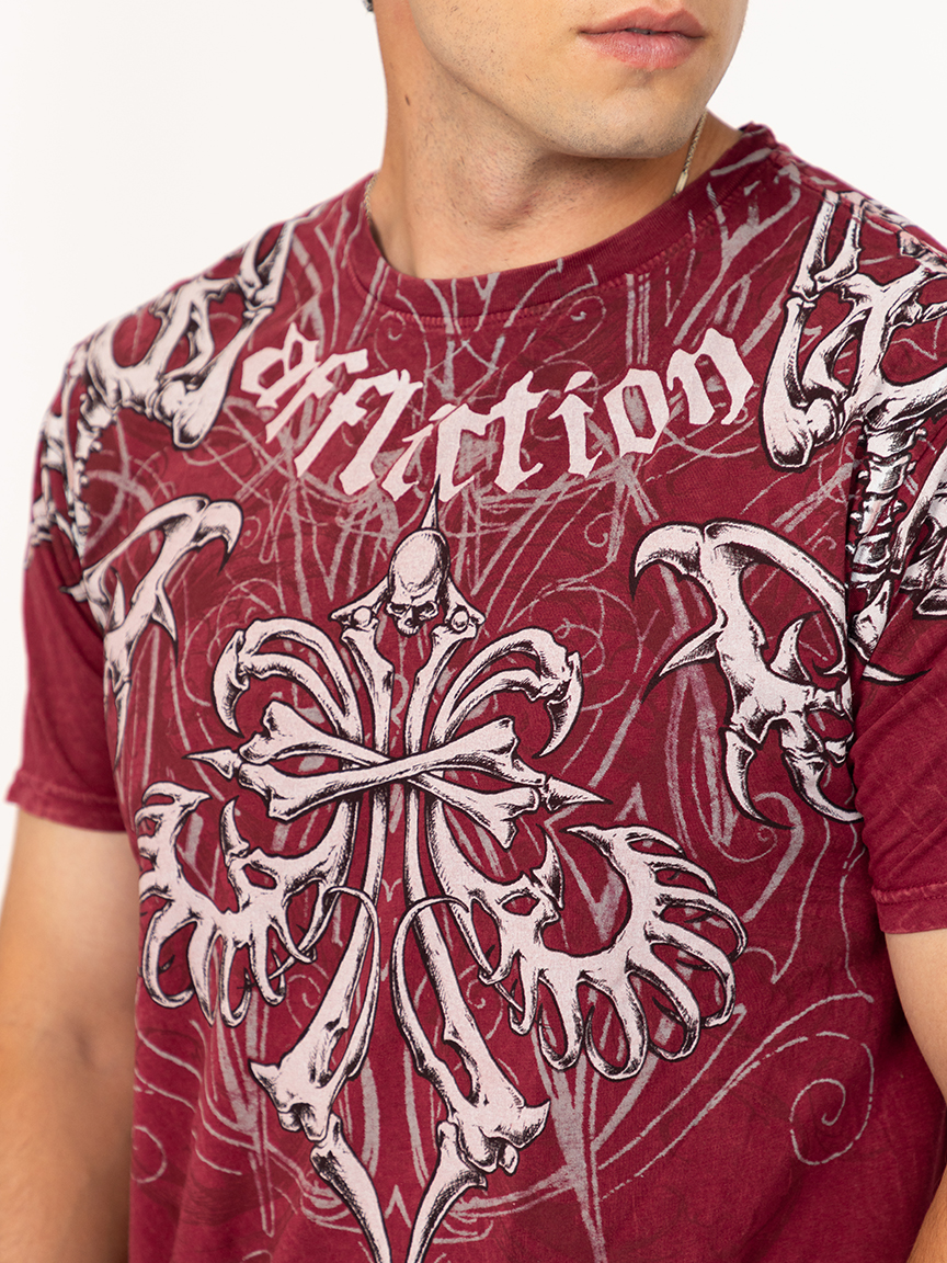 Men's Red Skeleton Tee