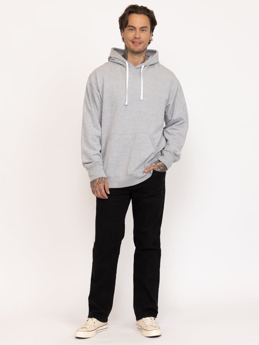 Men's Black Relaxed Straight Jeans