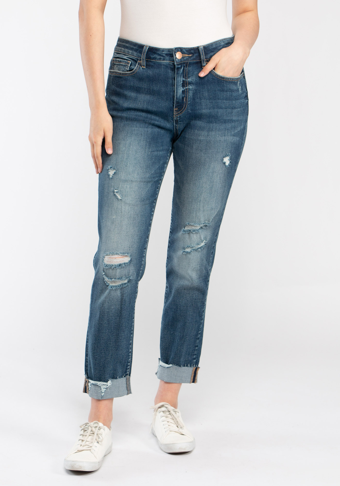 Women's Jeans Distressed Girlfriend Jeans Women's Destroyed