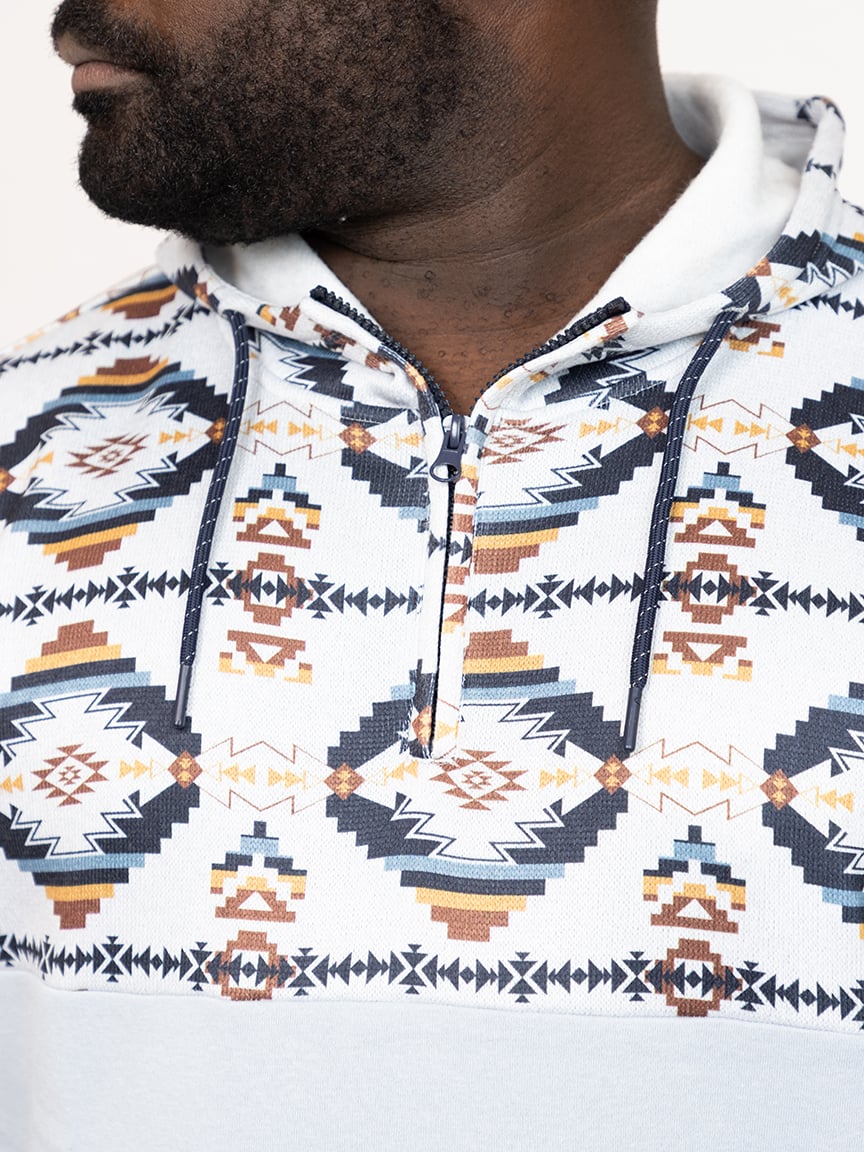 Men's Geo Quarter-Zip Hoodie