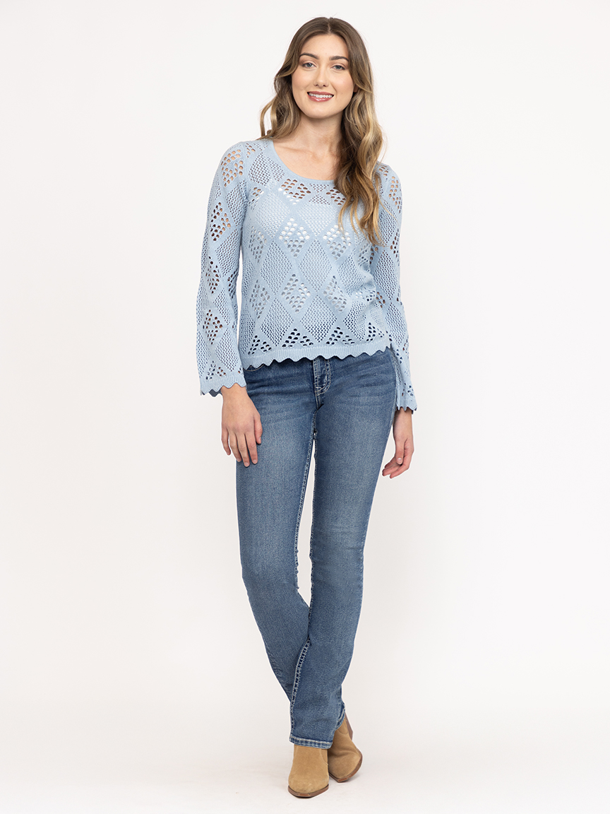 Women's Pointelle Sweater