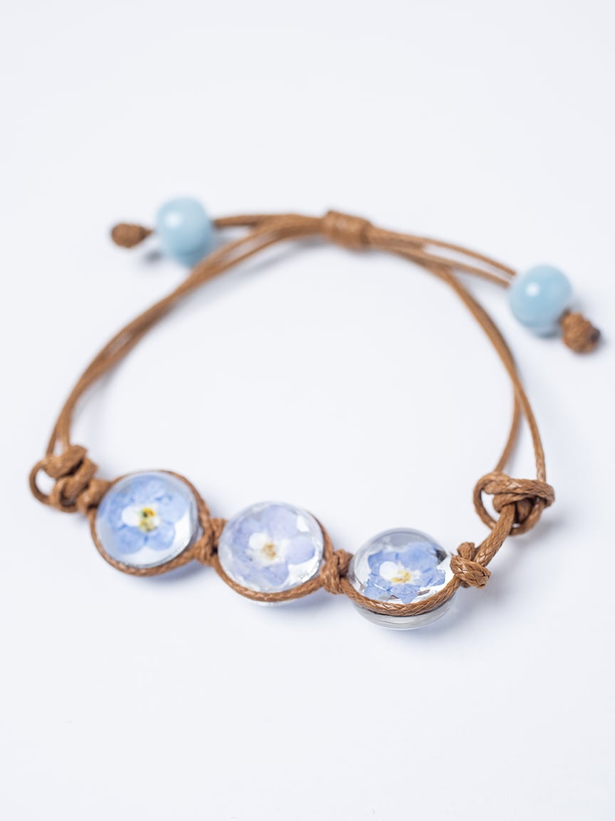 Women's Pressed Flower Bracelet