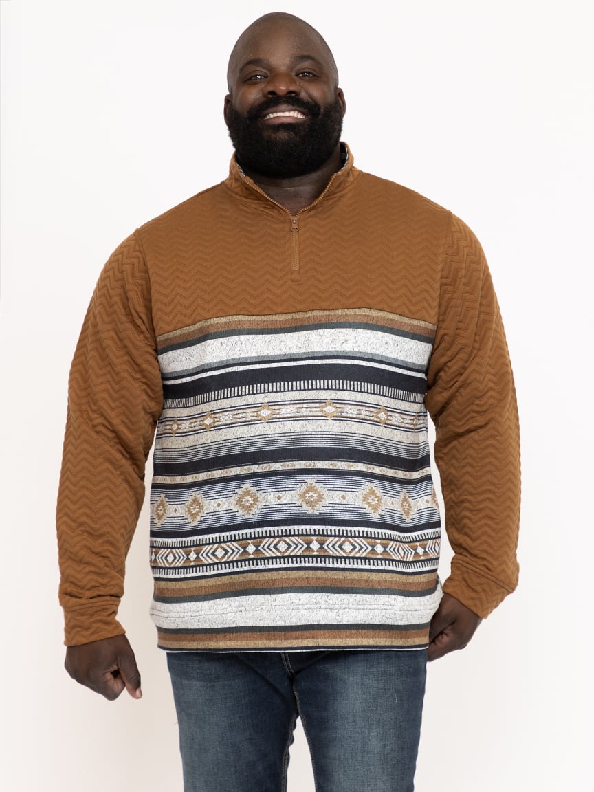 Men's Geo Quarter-Zip Hoodie