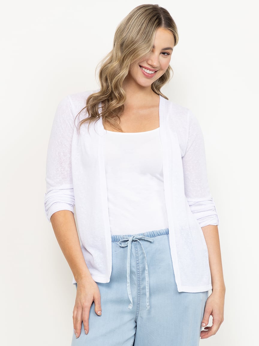 Women's Roll Sleeve Cardigan