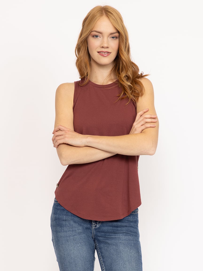 Women's Side Button Tank