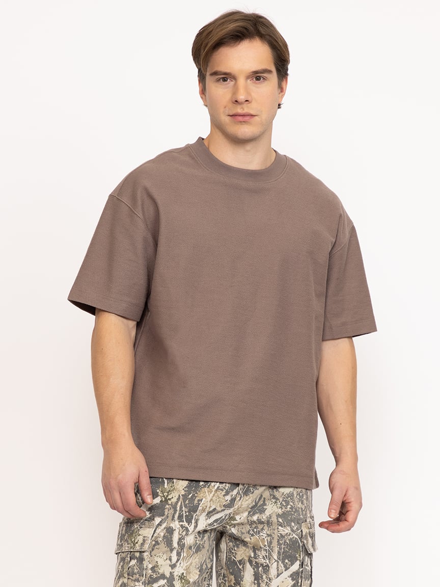 Men's Textured Boxy Tee