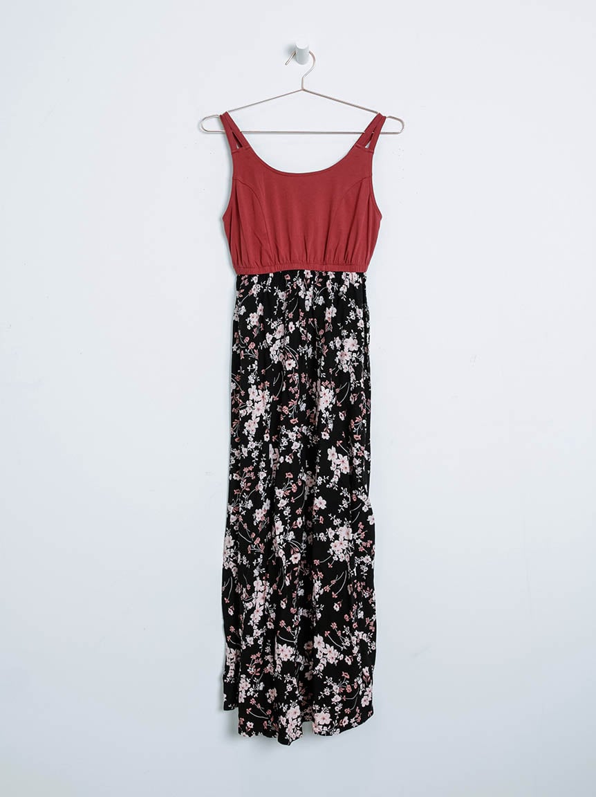 knee length dresses for ladies Lisa - Smock Maxi Dress For Sale - Boho Smocked Tie dye Dress main image 1